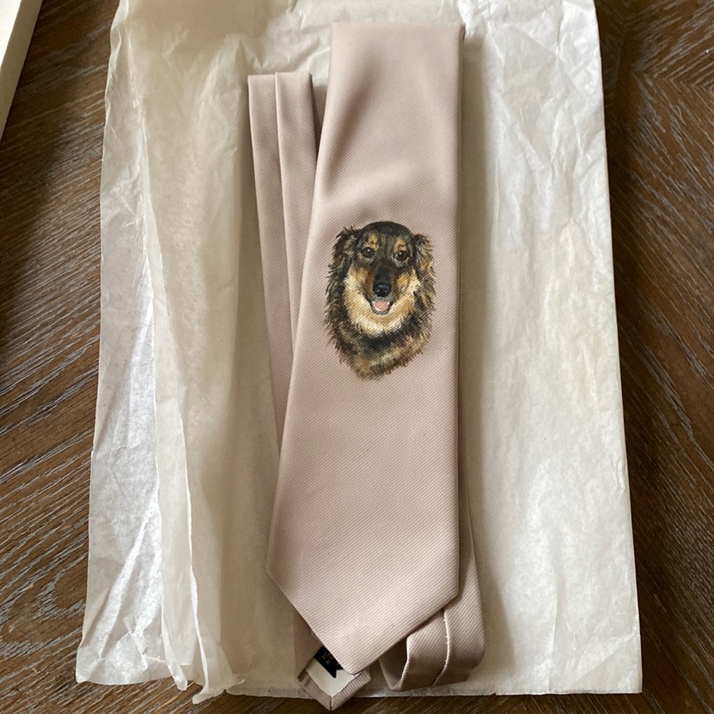 Cabralli Collection tie with dog print